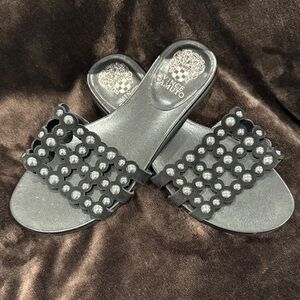 Vince Camuto Black Studded Women's Sandals